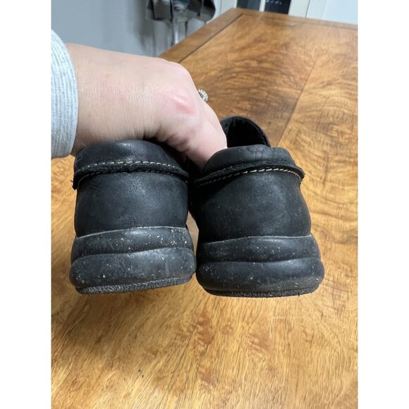 Clarks Roseville Dot Loafers Women’s 7.5 Black Leather Comfort Slip-On Shoes - Picture 6 of 9